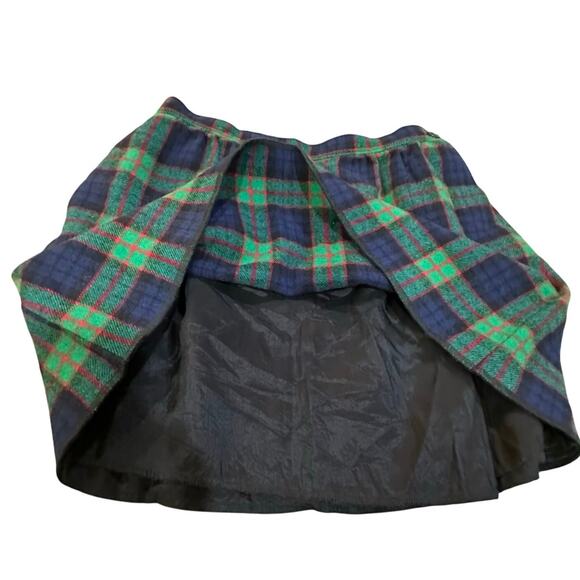 VTG 80s Pendleton Authentic Fletcher Tartan Wool Plaid Academia Mini Skirt SZ 12 - Picture 6 of 9